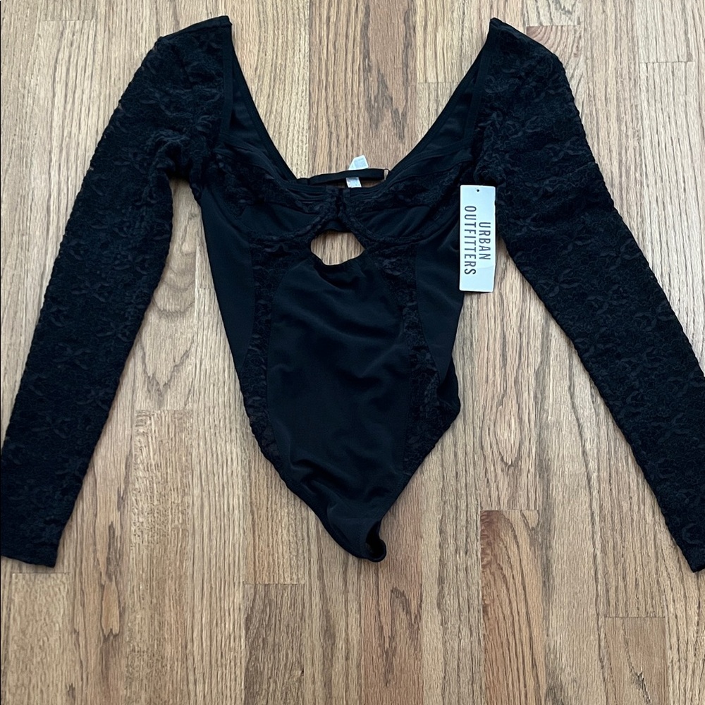 Urban Outfitters Black Lace Bodysuit